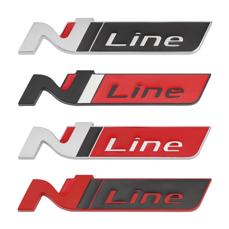 Car Sticker N Line Nline Badge Emblem Decal Front Grille for Hyundai I30 2021 Sonata Elantra Veloster Kona Tucson — imagem 2 de 2