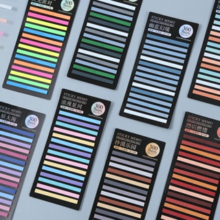 300sheets/pcs Índice Ultra-Fino Adesivo Transparente Marca De Acento Cor em Oferta na Shopee