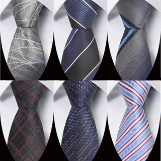 Vendedor De Fábrica 8cm Gravata Clássica Masculina Jacquard Woven Cravatta Listras Listradas List