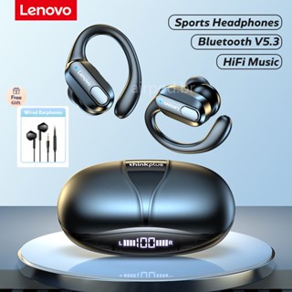 Lenovo XT80 Fone De Ouvido Sem Fio Bluetooth 5.3 Esportivo Com Ganchos De Controle De Botão De Microfone