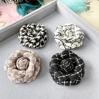 Broche De Tecido Clássico Feito À Mão Flor De Malha Feminino Fashion Jewelary