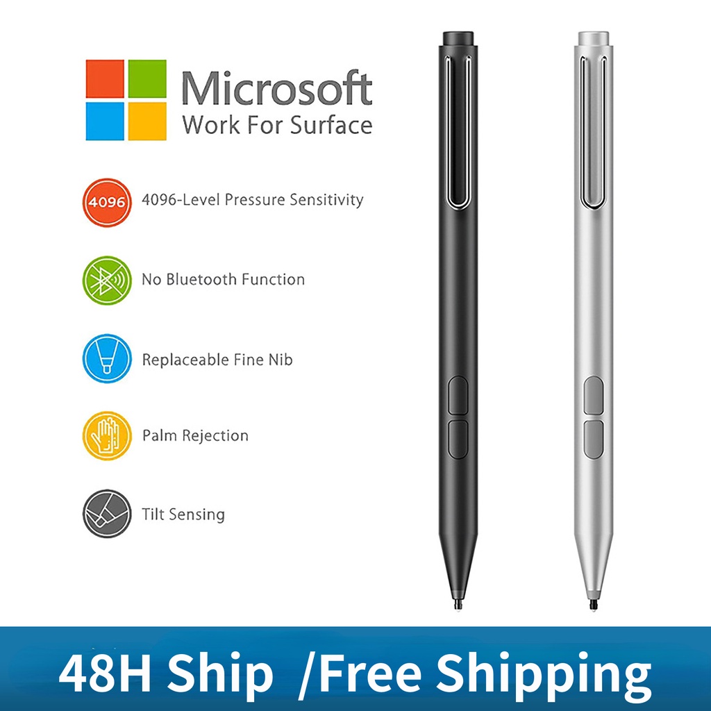 Caneta Stylus Para Microsoft Surface Pro8 Pro X Pro7 Pro6 Pro5 Pro4 3 Go 1 2 Livro Laptop 3/2 4096 Com Tela Sensível Ao Toque De Pressão HP Envy X360 Pavilion ASUS Dell