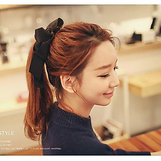 Coreano cocar fita grande arco bandana acessórios de cabelo adulto corda de cabelo anel de cabelo cabeça flor rabo de ca