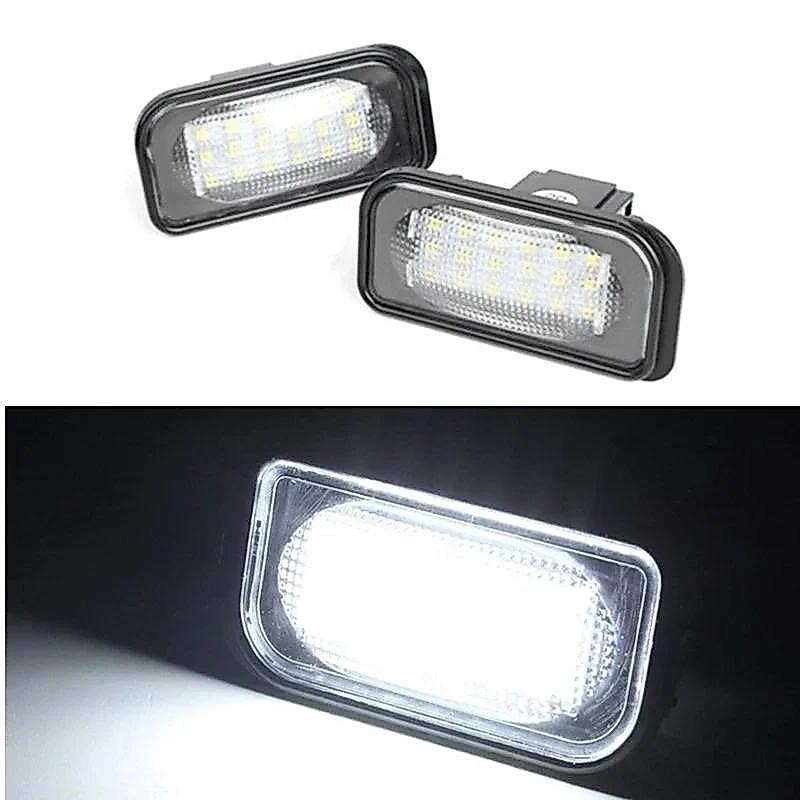 Par 18 SMD LED Número Do Carro Luzes Da Placa De Licença Lâmpadas Brancas Para Mercedes Benz C-Class W203 4 Portas Sedan