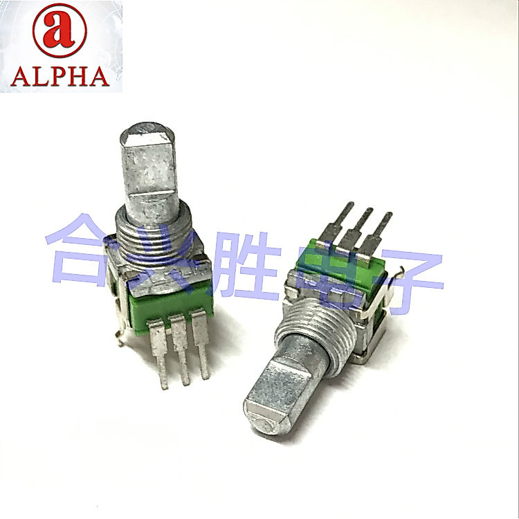 Taiwan ALPHA ALPHA RK097 Potenciômetro de precisão Single-Link B10K Amplificador de potência Potenciômetro de Volume de 