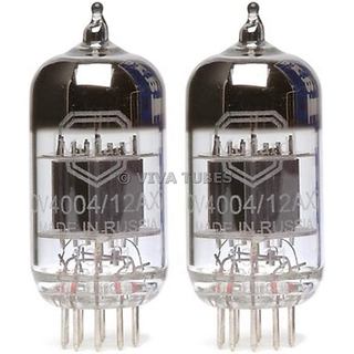 Nova Par de Tubos de Vácuo de Baixo Ruído (2) Mullard Reissue CV4004 / 12AX7