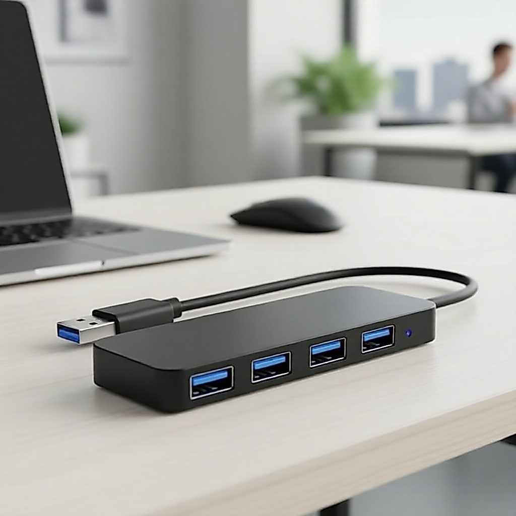 Hub USB 3.0 Adaptador Multiporta 5 Gbps de Alta Velocidade para Acessórios de La