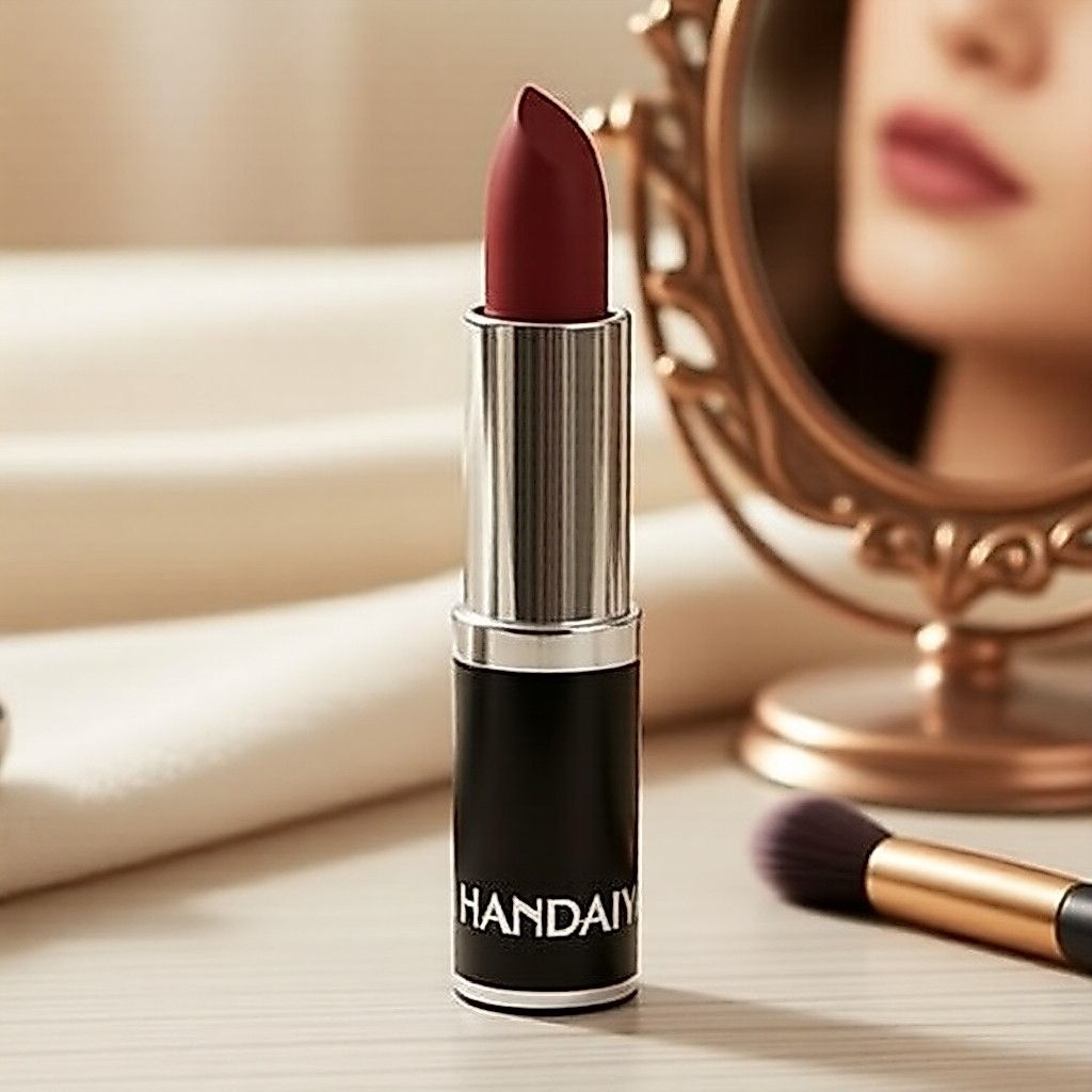 HANDAIYAN Batom Matte Hidratante, de Longa Duração, Resistente à Transferência, À Prova de Borrões, Toque Macio e