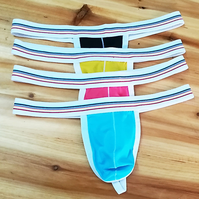 Roupa interior masculina tanga T-calças de algodão puro U convexo bolsa saco único tanga japonês coreano único roupa int