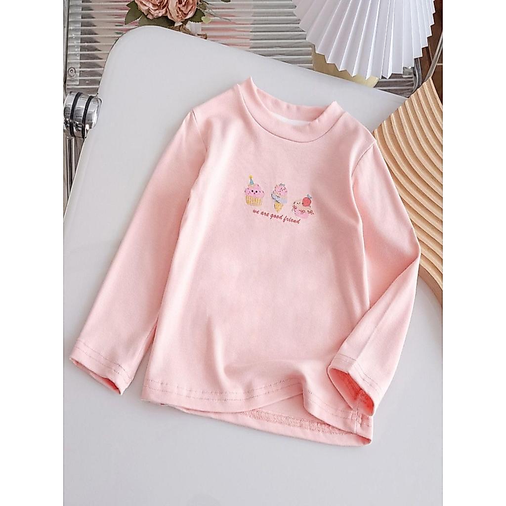 Meninas de manga comprida camiseta 2026 outono novo estilo crianças estilo coreano moda topos bebê menina primavera outo