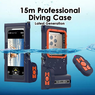 JUNHAI (COD) Shellbox Caixa Do Telefone À Prova D'água De Choque Acessórios Para Telefones Celulares Gadget De Silicone Proteção Subaquática