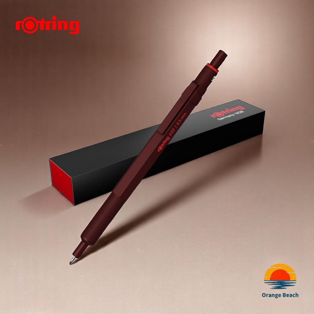 rOtring 600 Lapiseira 0.5mm/Chocolate Truffle Edicao Limitada/Latao Hexagonal/Grip/Japao