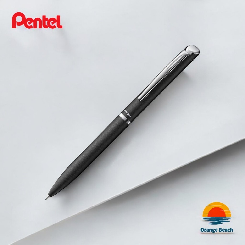 Pentel EnerGel Philography BLN2005/Caneta Gel Metal Japonesa 0.5mm/Retratil Giratoria/8 Cores