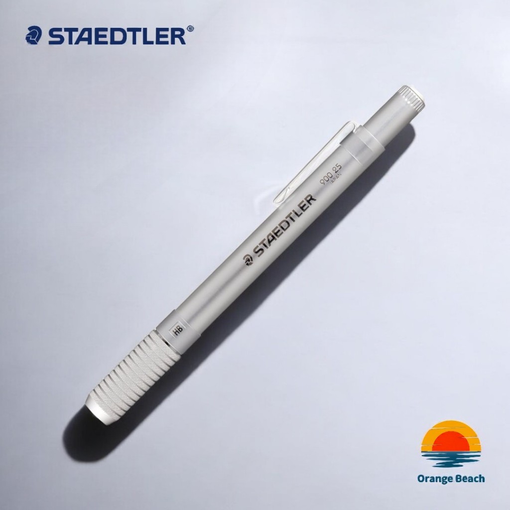 STAEDTLER 900 25 Extensor de Lapis em Aluminio/Prata/Aproveite Lapis Curto/Anti-Desperdicio