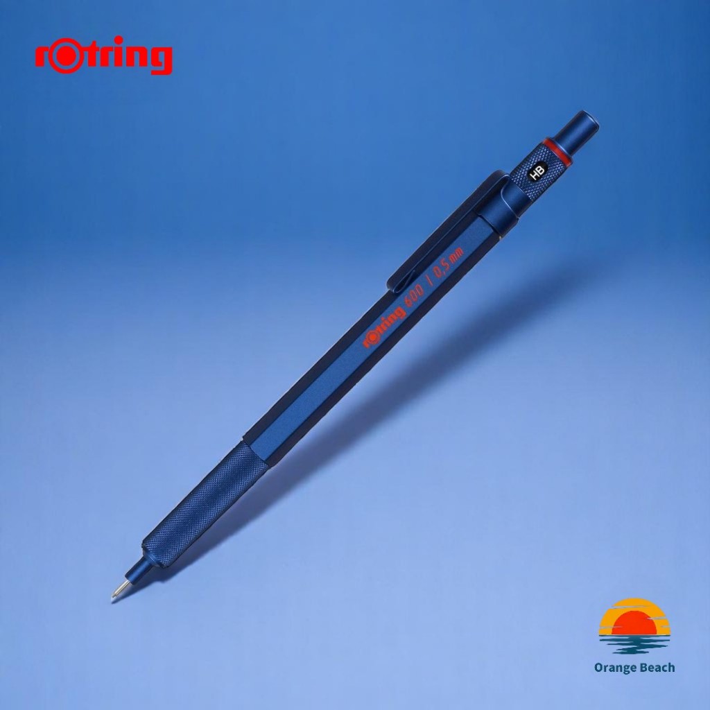 rOtring 600 Lapiseira 0.5mm/Dark Blue Azul Escuro Edicao Limitada/Corpo Latao Hexagonal/Japao