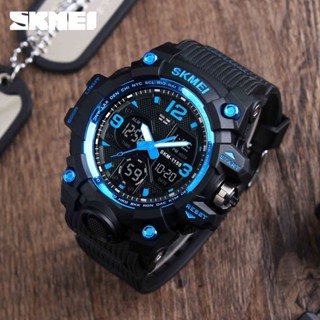 Relógios De Pulso Digital À Prova De Choque skmei 1155B Para Homens Relógio 2 Tempo Chrono Masculino reloj hombre