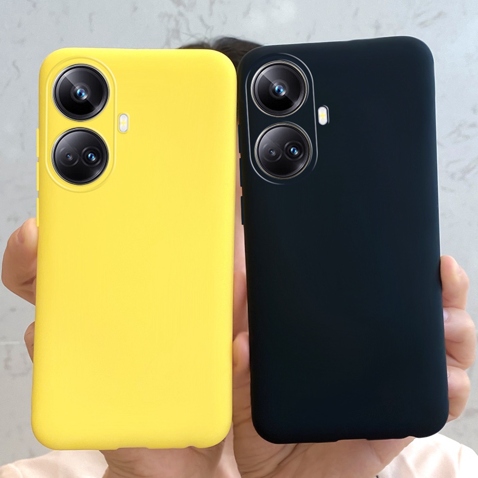 Caixa De Cor De Bombom Realme 10 Pro Plus 5G Capa Traseira Em Silicone Macio Fosco Realme10 + RMX3687 RMX3686 Phone Shell