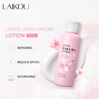 LAIKOU Japan Sakura Loção Facial Hidratante Reduzir Rugas Nutritivo 100ml