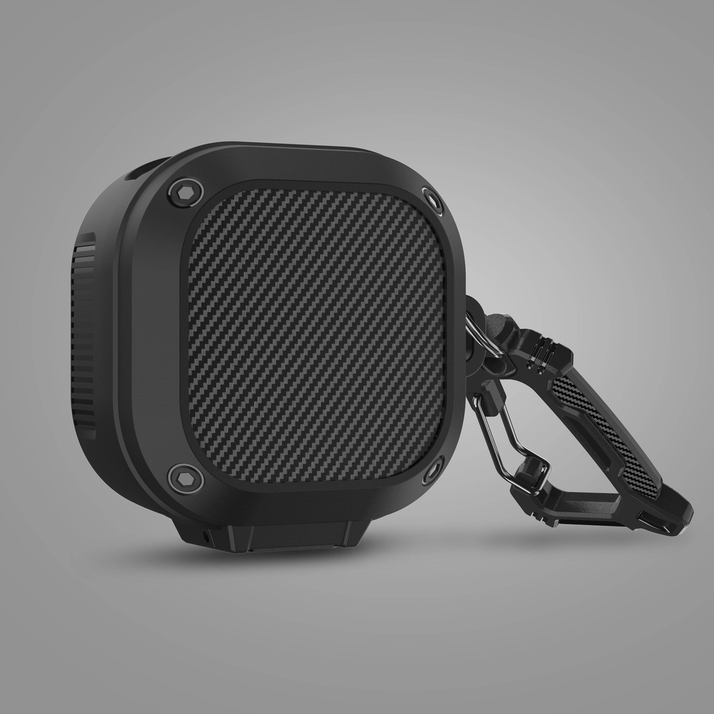 Capa Protetora Para Fones De Ouvido Armor Samsung Galaxy Buds 2 Pro/Live Anti-Choque De Corpo Inteiro Com Chaveiro Switch (Não Inclui)