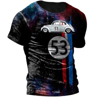 2023 Camiseta Masculina 3D Impressão T-Shirt De Verão Com Manga Curta Mais 6XL Casual O-Neck Cotton Corrida