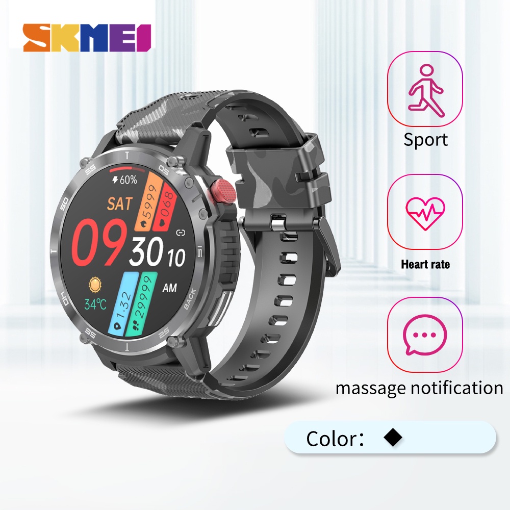SKMEI Oficial C22 sports smartwatch IP68 À Prova D'água ultra-Longo Modo De Espera 24 Esportivo Bluetooth Chama