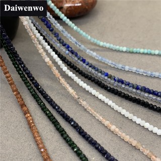 10 Tipos Pedra Natural Pequena 2 * 3mm Ábaco E Faceta De Separação De Rodas DIY