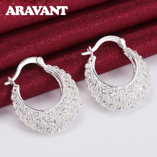 Aravant 925 Brinco De Argola Oca De Prata Para Jóias De Moda Feminina