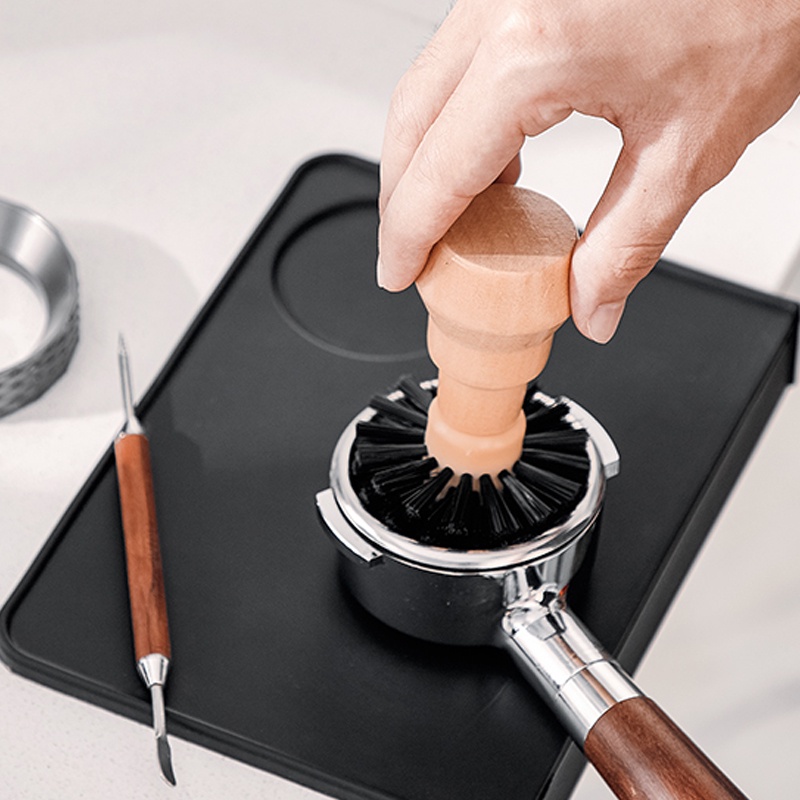 51mm 54mm 58mm Escova De Limpeza Para Porta-Filtro Tamper , Pincel Café Expresso Barista
