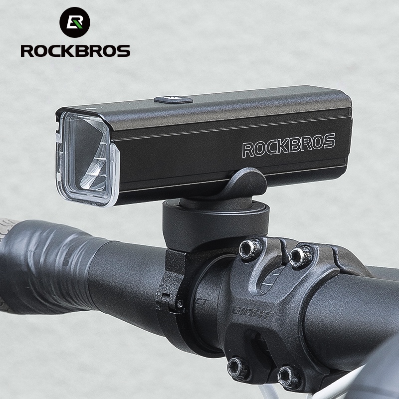 Luz Frontal De Bicicleta ROCKBROS 400/600/1000/1500 Lumen IPX6 À Prova D'água Farol Recarregável 4800mAH Alumínio Para