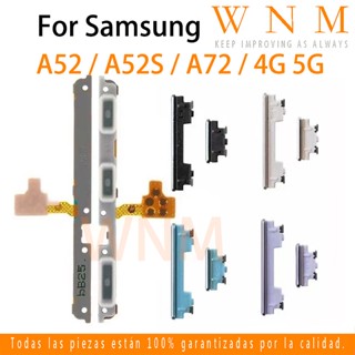 Novo Para Samsung Galaxy A52 A72 A52S 4G 5G Botão De Alimentação Flexível Ligar/Desligar Volume Da Chave Lateral Cima Cabo Baixo