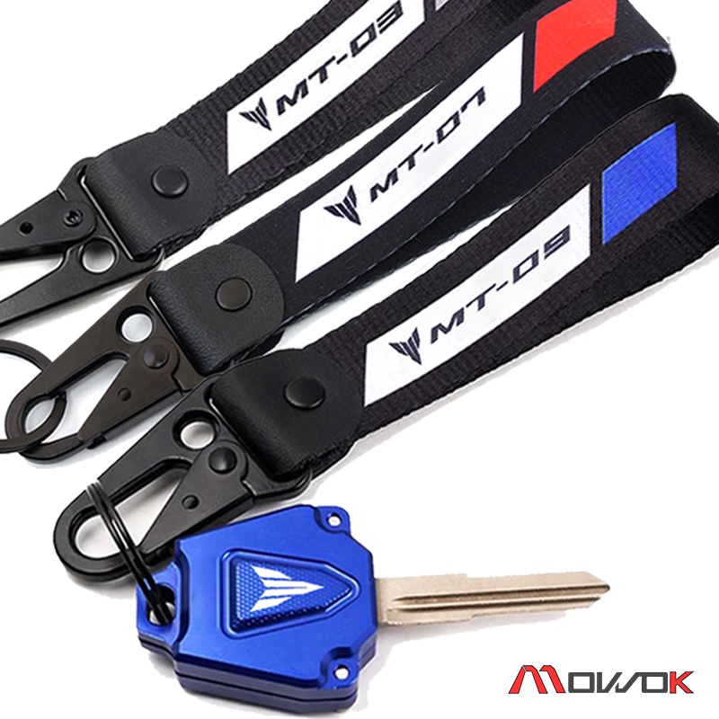 Para YAMAHA MT07 MT09 MT03 MT 07 09 03 2013-2019 2021 2022 Acessórios Motocicletas Chaveiro De Tecido Porta-Chaves