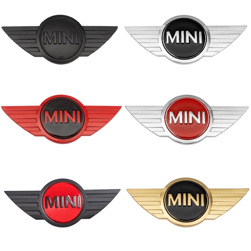 Autocolantes De Fibra De Carbono 3D Metal Emblema Para Mini Cooper R50 R52 R53 R56 R60 F55 F56 R57 R58 R59 Acessórios