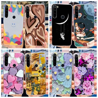 Xiaomi Redmi Nota 8 Caixa De Pintura Soft Clear Transparente TPU Tampa Traseira Do Telefone Xiomi 2021 Capa