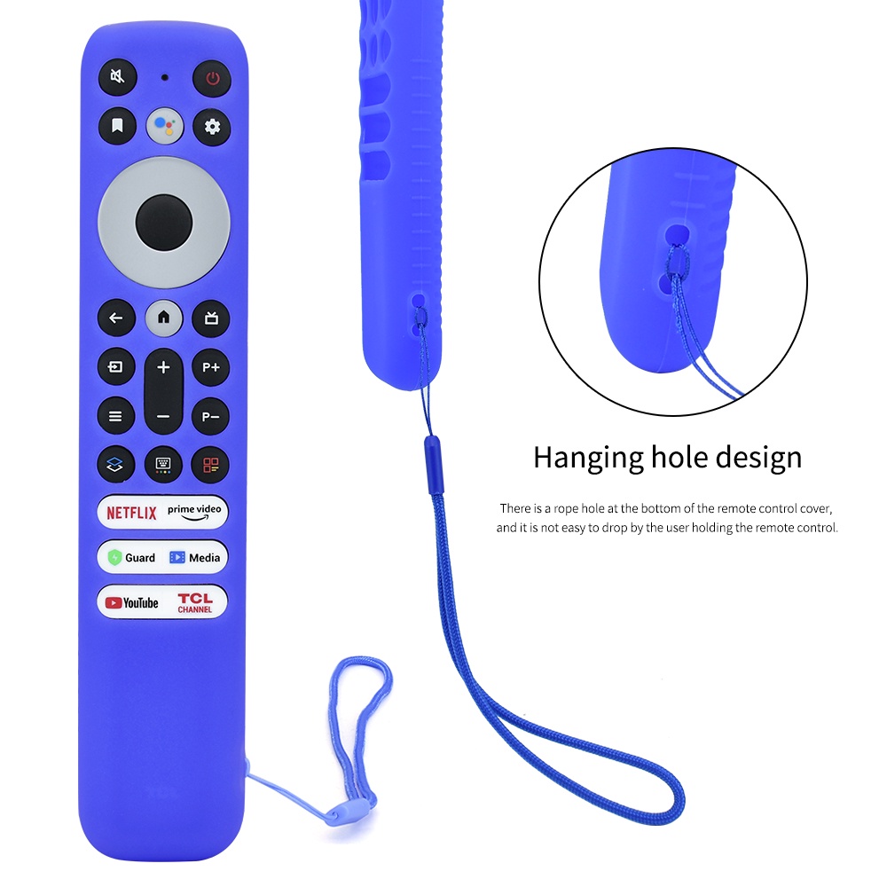 Capa Protetora Luminosa De silicone Para Controle Remoto TCL RC902V FMR1 8K Qled Smart TV Por Voz Voice Remote