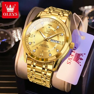 OLEVS Relógio Masculino A Prova D Água Original Correia De Aço Inoxidável Calendário Função Luminosa 5513 em Oferta na Shopee