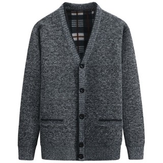 Casaco de lã masculino, casaco de lã, inverno, gola V grosso, malha, casaco casual, casaco de malha quente, 2023
