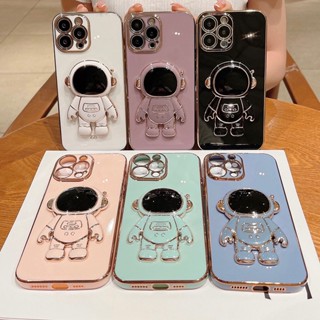 Capa De Celular Capinha Motorola MOTO G84 G73 G60 G54 G53 G52 G42 G32 G23 G22 G13 Plating Astronaut Multifunction Holder Soft Case