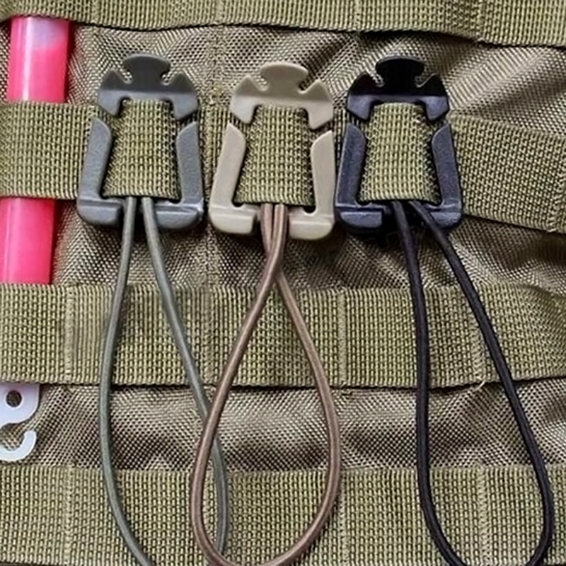Mosquetão D-Ring Molle Webbing EDC Connection Shackle Organizador de detritos