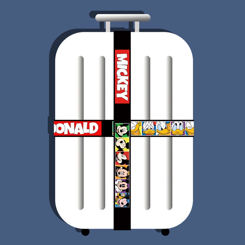 Go Abroad Bagagem De Porta Combinada De Corda Fechadura Cruzada De Correia Reforçada Disney