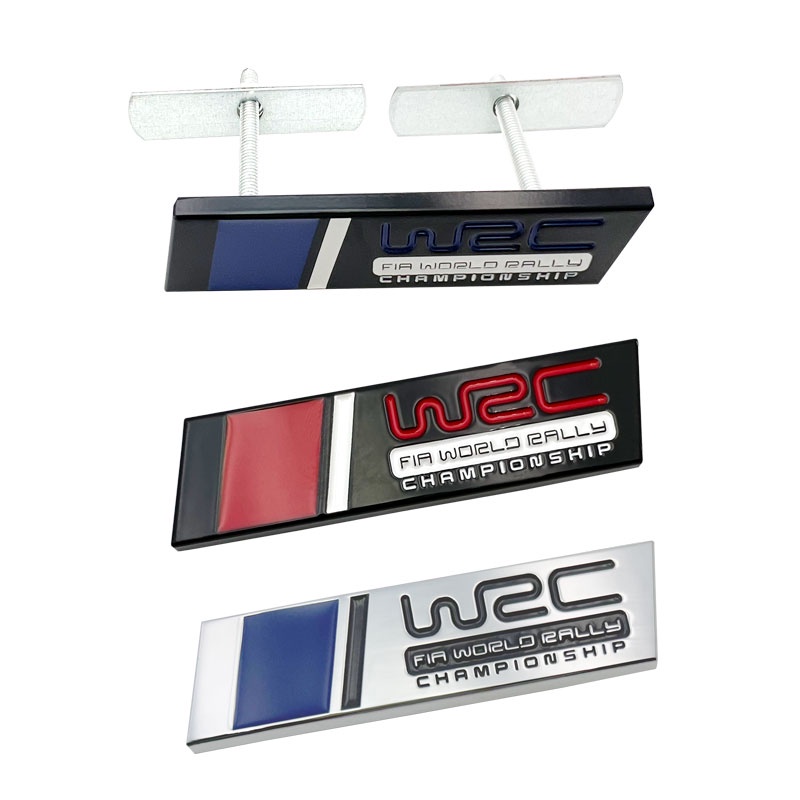Metal 3D Car Styling WRC FIA World Rally Championship Emblema Adesivo Universal Tronco Fender Da Grade Dianteira Para ST