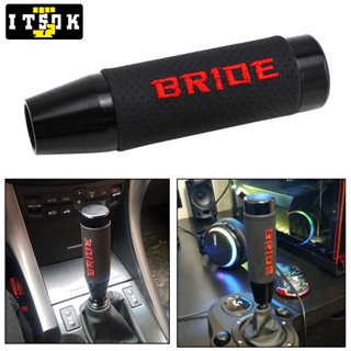 BRIDE Manípulo Couro Alumínio 13 CM JDM Universal Shifter Stick Corrida Tuning Shiftknob Sport Gearknobs Carro Gearshift em Oferta na Shopee