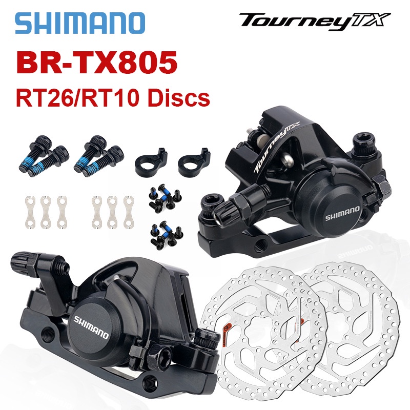 Shimano Tourney TX BR-TX805 MTB Freios Mecânicos A Disco TX805 HS1 G3 Rotor RT26 RT10 Rotores De Bloqueio Central