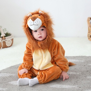 Novo Desenho Animado Para Bebês Romper One Piece Cute Animal Lion Jumpsuit The King Baby Bodysuits em Oferta na Shopee