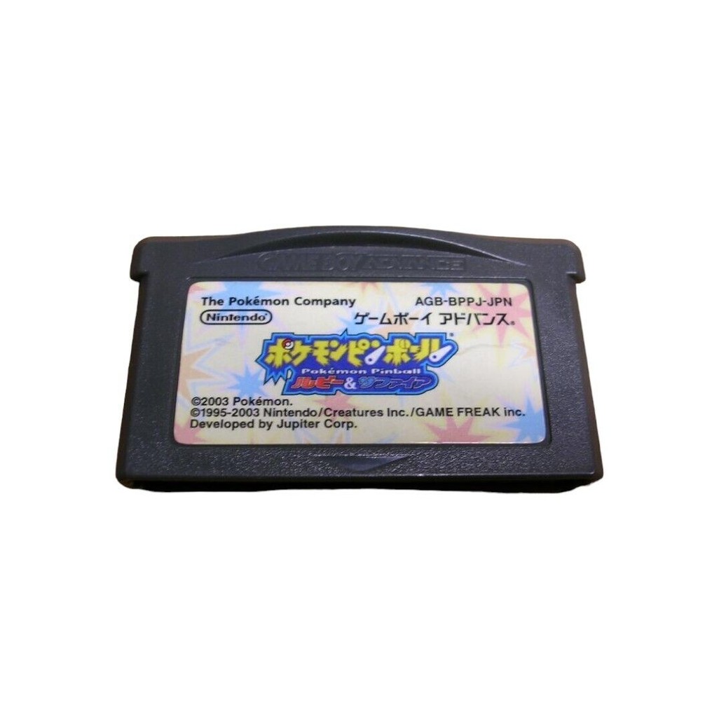 [Usado] Cartucho Game Boy Advance GBA Pokemon PinBall Ruby & Sapphire only Cartridge Japanese | Japonês