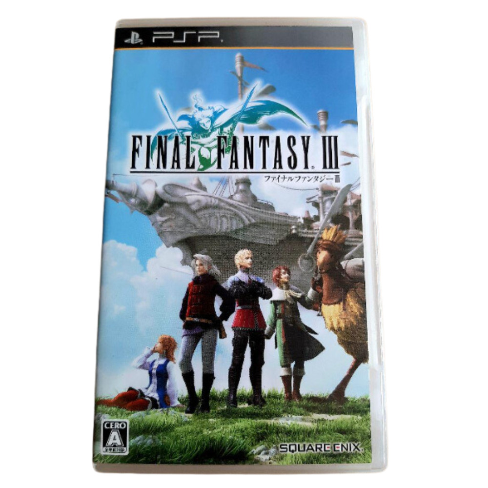 Used PSP Final Fantasy III FF3 Japanese English Subtitles Sony Playstation Portable