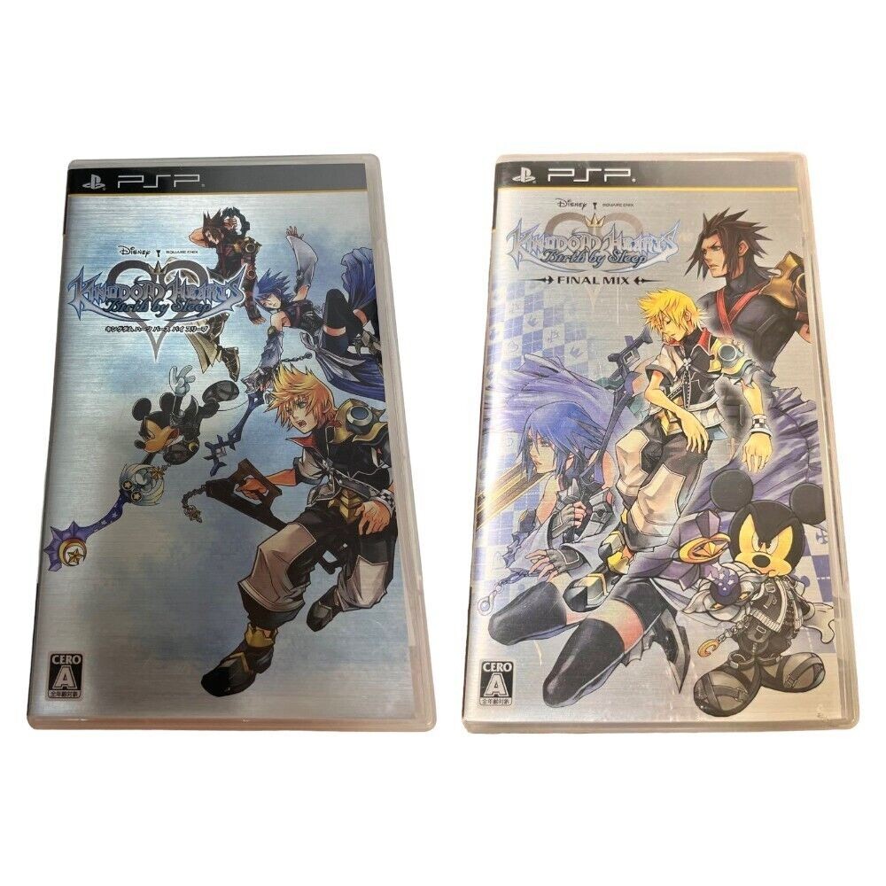 [Used] Lot 2 PSP Kingdom Hearts Birth by Sleep & Final Mix PlayStation Portable Japan