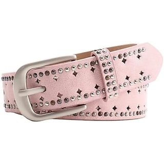 Cinto Feminino Elegante Cravejado Com Alça De PU Ajustável Para Vestidos Felpudos , Jeans & amp ; Festa Parece