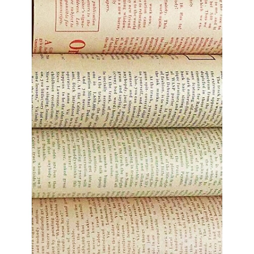 Papel de embrulho de flores papel Kraft vermelho azul verde inglês preto jornal inglês Yiwu Material de embrulho de flor