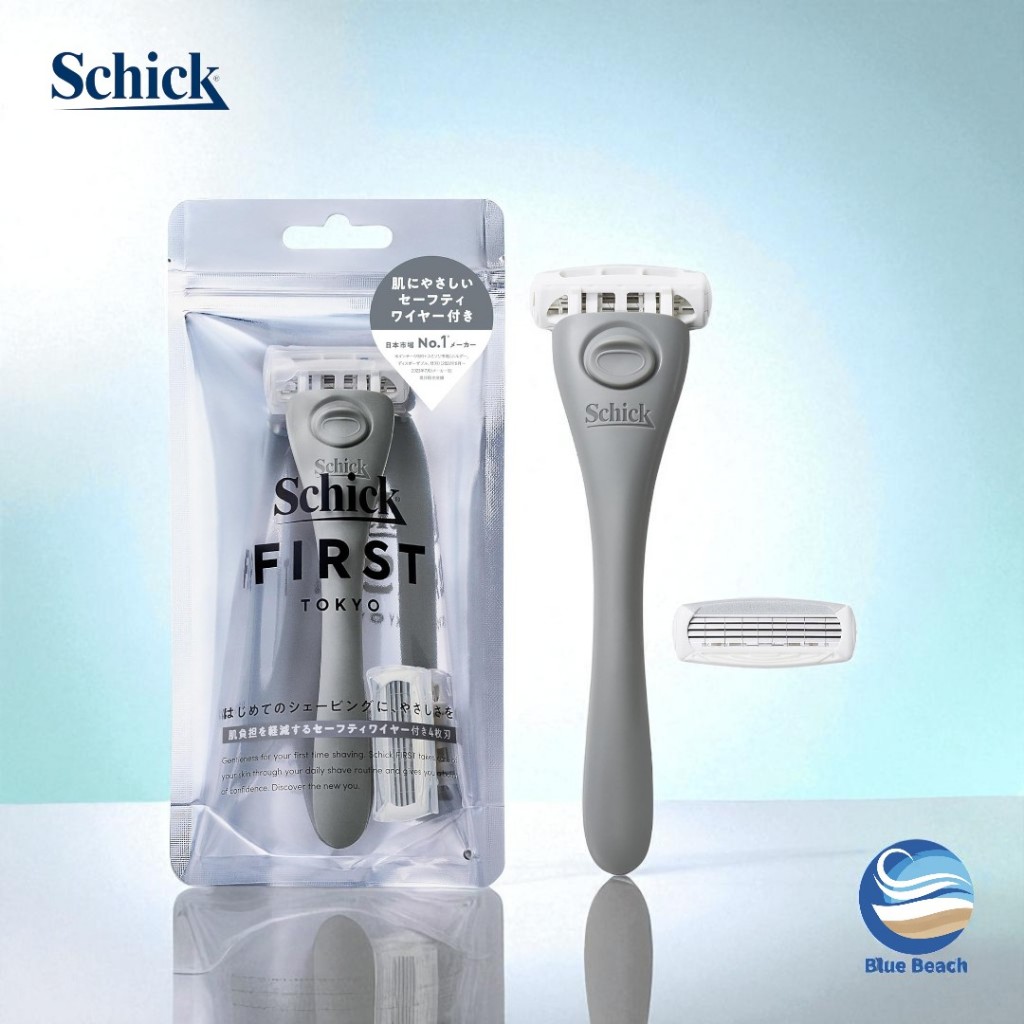Schick First Body Shaver Depilatório/4 Laminas Corporal/Gel Hidratante/FBS-102/Corp/Original