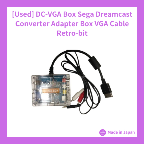 [Used] DC-VGA Box Sega Dreamcast Converter Adapter Box VGA Cable Retro-bit